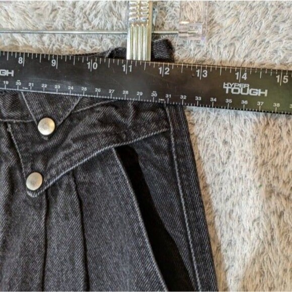VTG Wrangler Bareback Jeans Black Denim Size 7 31 Super High Rise Rodeo 80s 90s - Picture 6 of 11